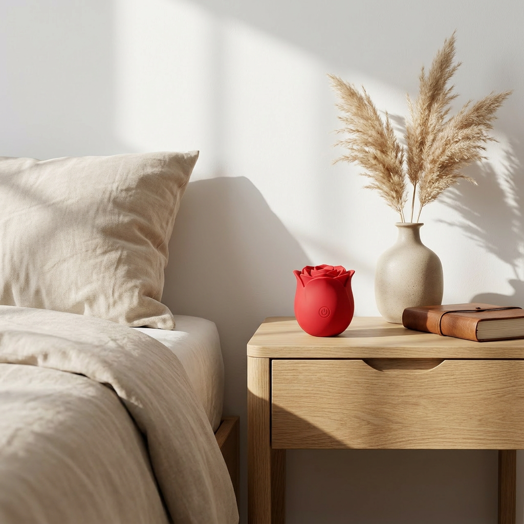 Vibromasseur design Roselle dans un intérieur moderne et élégant